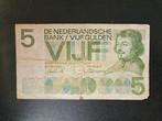 Nederland 5 gulden 1966, Postzegels en Munten, Bankbiljetten | Nederland, Los biljet, Ophalen of Verzenden, 5 gulden