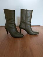 Sacha Leren Enkellaarzen - Donkergroen maat 40, Lage of Enkellaarzen, Ophalen of Verzenden, Zo goed als nieuw, Sacha