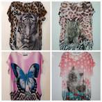 Tijger panterprint vlinder poes top glitter maat L XL 40 42, Kleding | Dames, Blouses en Tunieken, Ophalen of Verzenden, Zo goed als nieuw