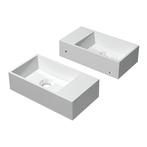 INK Contra wastafel nieuw, klein, wit rechts kraan, Ophalen of Verzenden, Nieuw, Wastafel