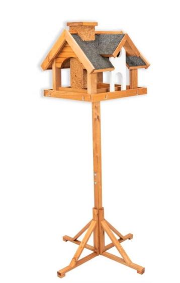 Luxe vogelvilla met voersilo. Antraciet of Natuur uitvoering beschikbaar voor biedingen