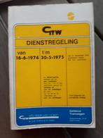 GTW dienstregeling 16-6-1974 (B ) - autobusdienst -, Verzamelen, Ophalen of Verzenden, Zo goed als nieuw, Bus of Metro, Boek of Tijdschrift