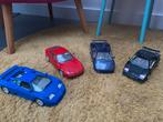 4 Modelauto's: Porsche, Lamborghini, Bugatti - 24cm, Ophalen of Verzenden, Gebruikt