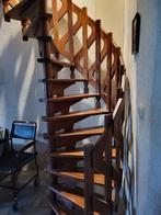 Antieke houten wenteltrap - 302cm hoog, Ophalen, Gebruikt, Trap, 2 tot 4 meter
