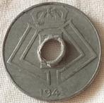 10 cent zinken munt belgie 1942 foute munt, Ophalen of Verzenden, België, Losse munt