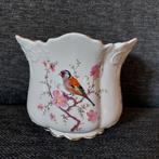 Engelse bloempot met putter distelvink, Ophalen of Verzenden