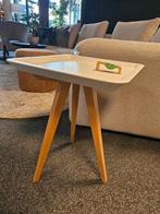 Bijzettafel los dienblad bijzettafel wit blank hout opruimin, Ophalen of Verzenden, Nieuw, Rond, Minder dan 55 cm