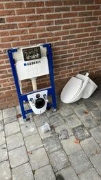 Inbouwtoilet incl rvs borstel en wcpapierhouder, Doe-het-zelf en Verbouw, Ophalen, Rvs
