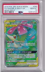 Venusaur & Snivy GX (065/064) (Japans) PSA 10, Hobby en Vrije tijd, Verzamelkaartspellen | Pokémon, Verzenden, Nieuw, Losse kaart
