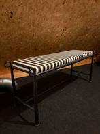 (Bed) bankje met gestreepte bekleding, Ophalen, Gebruikt