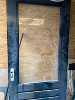 Hardhouten achterdeur enkel glas, Doe-het-zelf en Verbouw, Deuren en Horren, Ophalen, Gebruikt, 80 tot 100 cm, 200 tot 215 cm