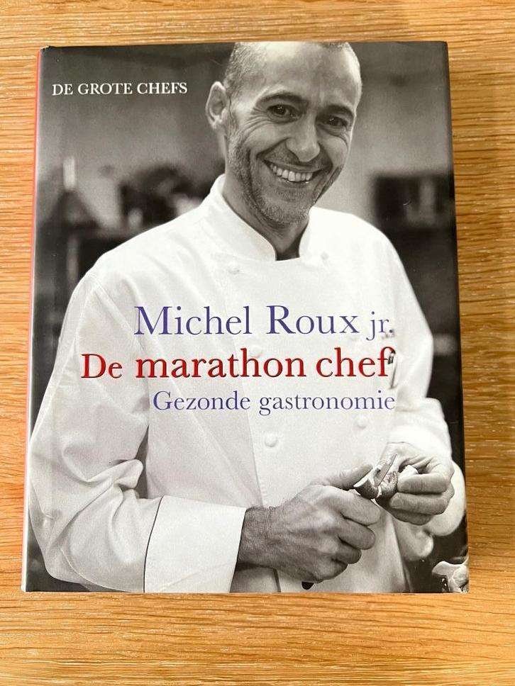 De marathon chef  Michel Roux jr., Boeken, Kookboeken, Zo goed als nieuw, Frankrijk, Ophalen of Verzenden