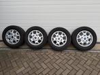 Ford transit custom sportvelgen met winterbanden continental, Ophalen, 16 inch, Banden en Velgen, Winterbanden