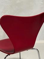 Fritz Hansen vlinderstoel Arne Jacobsen vintage bordeauxrood, Gebruikt, Vintage, Fritz Hansen, Eén