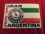 ⚽ Sticker Iran - Argentina WK 1978 ⚽, Verzamelen, Stickers, Ophalen of Verzenden, Zo goed als nieuw