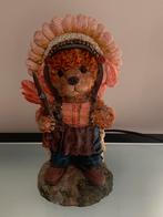Native American Teddybeer Beeldje - 20cm, Ophalen of Verzenden