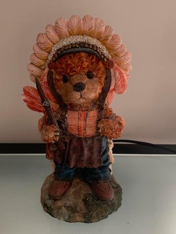 Native American Teddybeer Beeldje - 20cm beschikbaar voor biedingen