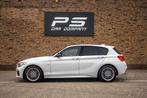 BMW 1-serie 118i M-Sport Edition Shadow High Executive, NAP, Auto's, 65 €/maand, Gebruikt, Alcantara, Wit