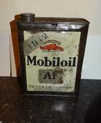 olieblik mobil oil mobiloil van voor 1940, Antiek en Kunst, Curiosa en Brocante, Ophalen