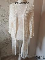 Vest Ibiza/boho stijl (L), Ophalen of Verzenden, Zo goed als nieuw, Beige