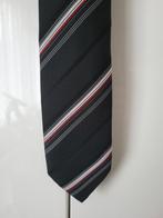 Emilio Lancetti Stropdas - Zwart met Strepen, Kleding | Heren, Stropdassen, Zwart, Ophalen of Verzenden, Zo goed als nieuw, Met patroon