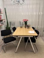 Stevige tafel / bureau - 90x140 cm, Huis en Inrichting, Tafels | Eettafels, Ophalen of Verzenden, Rechthoekig, 100 tot 150 cm