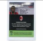 20-21 Topps Chrome UEFA Pierre Kalulu ac milan Signed card, Buitenlandse clubs, Spelerskaart, Nieuw, Ophalen of Verzenden