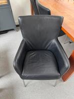 6 nette eetkamerstoelen, Huis en Inrichting, Stoelen, Ophalen, Gebruikt, Zwart, Leer
