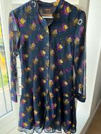 Mooie blauwe jurk met bloemenprint, Scotch & Soda, Maat 38/40 (M), Blauw, Ophalen of Verzenden, Zo goed als nieuw