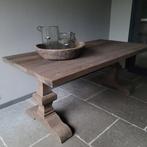 Driftwood kloostertafel tafel landelijk sober stoer hout, Ophalen of Verzenden