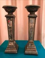 2 barok kandelaars, Antiek en Kunst, Antiek | Kandelaars, Ophalen of Verzenden, Koper of Brons