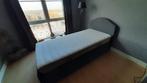 Ikea HAUGA 1 persoons bed, Huis en Inrichting, Slaapkamer | Bedden, Grijs, 90 cm, Stof, Eenpersoons