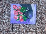 Zelfgemaakt schilderij. Bloemen in vaas, Ophalen