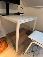 Witte tafel/bureau 74x74, Huis en Inrichting, Bureaus, Ophalen, Zo goed als nieuw