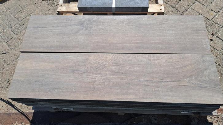 restant Geoceramica houtmotief Varadero Wood 120x30x4 cm, Tuin en Terras, Tegels en Klinkers, Nieuw, Terrastegels, Keramiek, Ophalen of Verzenden