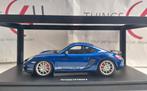 GT Spirit 1:18 Porsche Cayman R 2012 blauw metallic/wit, Hobby en Vrije tijd, Modelauto's | 1:18, Ophalen of Verzenden, Nieuw