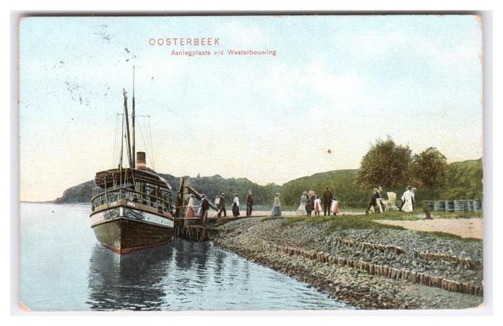 Oosterbeek, Aanlegplaats v/d Westerbouwing, Verzamelen, Ansichtkaarten | Nederland, Gelopen, Gelderland, Voor 1920, Verzenden