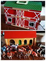 Houten boerderij met dieren 2 soorten, Ophalen of Verzenden, Gebruikt, Overige typen