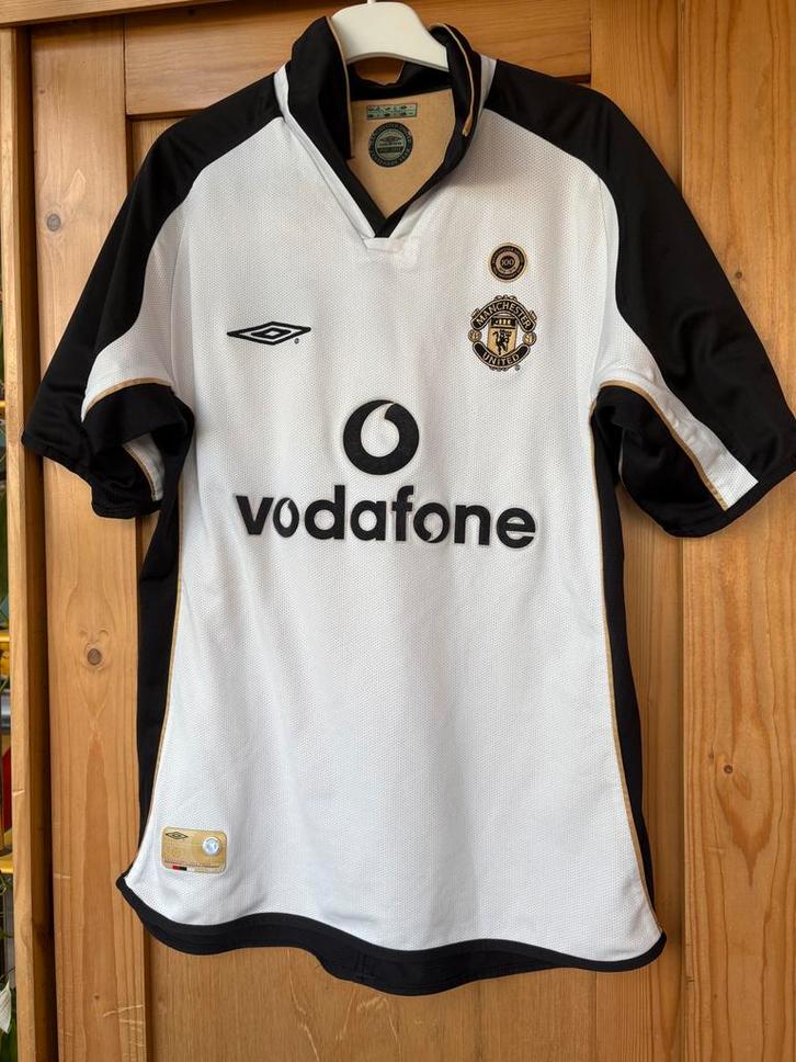 Manchester United voetbalshirt 100 Jaar - S/M 2002, Verzamelen, Sportartikelen en Voetbal, Gebruikt, Shirt, Buitenlandse clubs
