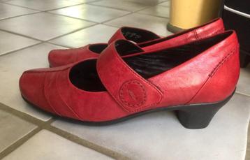 rood leren schoenen - Theresia M - 37 - nieuw beschikbaar voor biedingen