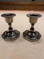 Zilverkleurige Kandelaars (Set van 2), Ophalen of Verzenden