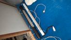 Vintage buro lampen. Tl., Huis en Inrichting, Lampen | Hanglampen, Ophalen of Verzenden, Gebruikt, Stof, Minder dan 50 cm