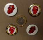 4x 40 jaar oude Rolling Stones buttons 2 sets a 2 stuks, Verzamelen, Ophalen of Verzenden, Zo goed als nieuw, Overige typen