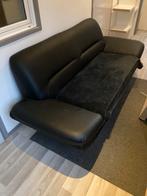 Stijlvolle zwarte bank ophalen in Landsmeer, Gebruikt, 75 tot 100 cm, 200 tot 250 cm, Vierpersoons of meer