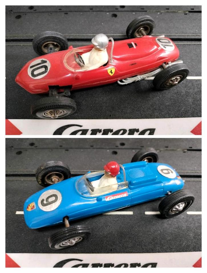 Carrera Universal Porsche 804 & Ferrari Tipo sigaar race duo, Kinderen en Baby's, Speelgoed | Racebanen, Elektrisch, Carrera, Ophalen of Verzenden
