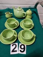 mini servies groen 7 delig,, Antiek en Kunst, Antiek | Servies compleet, Ophalen of Verzenden