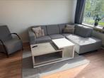 Hoekbank ınc. Salontafel , Tv meubel, Vloerkleed, Huis en Inrichting, Ophalen, Gebruikt