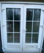 Gebruikte kunststof tuindeur met roedes, Ophalen, Kunststof, Gebruikt, Deurkozijn