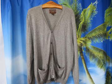 dun grijs cashmere cardigan vest mt XL van Tasso Elba beschikbaar voor biedingen