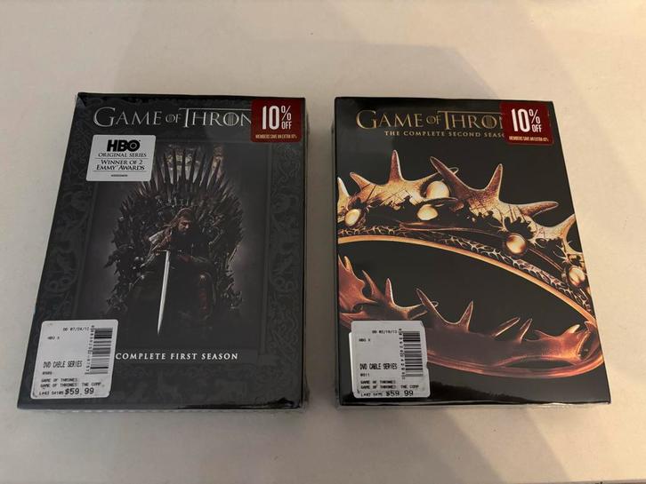 Game of Thrones Seizoen 1 & 2 DVD Boxset nieuw in seal!, Cd's en Dvd's, Dvd's | Tv en Series, Nieuw in verpakking, Actie en Avontuur